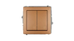 Mechanizm łącznika podwójnego krzyżowego złoty metalik 8DWP-66