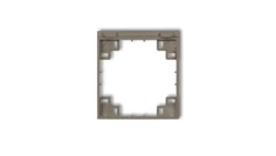 Ramka pośrednia do gniazd bryzgoszczelnych z uziemieniem SCHUKO czekoladowy 49MRPB-1s