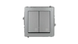 Mechanizm łącznika podwójnego krzyżowego srebrny metalik 7DWP-66