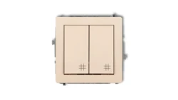 Mechanizm łącznika podwójnego krzyżowego beżowy 1DWP-66