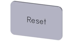 Etykieta samoprzylepna 17.5x27mm srebrna inskrypcja /Reset/ SIRIUS ACT 3SU1900-0AD81-0DU0