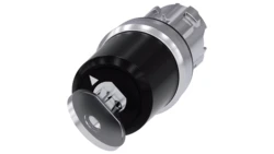 Przełącznik z kluczem BKS 22mm okrągły metal nr E2 (VW) bez klucza 2 poz. O-I monost. kąt zał. 90st. 3SU1050-5RF01-0AA0