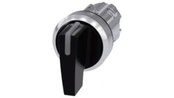 Przełącznik długie pióro 3 pozycyjny 22mm bez samopowrotu możl podświetlenie czarny metal SIRIUS ACT 3SU1052-2CL10-0AA0