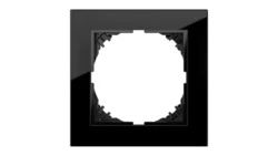 Vestra Ramka pojedyncza szkło IP20 czarny 3871-61