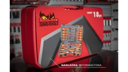 Zestaw szczypiec i wkrętaków izolowanych 1000V 18 elementowy Teng Tools TV18N 178700100