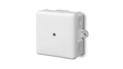 Puszka hermetyczna n/t 86x86x39mm pusta z uszami montaż. IP55 biała 0226-10