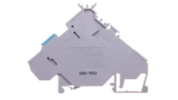 Złączka szynowa do elementów wykonawczych zasilająca 2,5mm2 szara 280-592 /10szt./