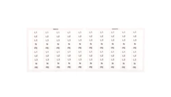 Oznaczniki WSB 20x L1 L2 L3 N PE, biały 249-672 /5szt./