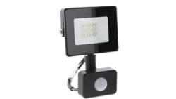 NAŚWIETLACZ LED SMD KASTEL 10W 6000K 850LM IP65 CZARNY CZ. PIR