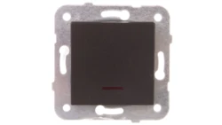 Novella Łącznik 1-Biegunowy Podświetlany, Kolor Czarny / 92105519M