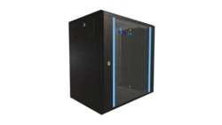 Szafa rack montowana na ścianie Extralink 12U 600x450 Czarna