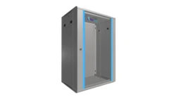 Szafa rack montowana na ścianie Extralink 18U 600x450 Szara