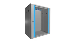 Szafa rack montowana na ścianie Extralink 15U 600x450 Szara