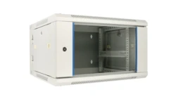 Szafa rack montowana na ścianie, dwusekcyjna Extralink 6U 600x600 AZH Szara