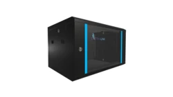 Szafa rack montowana na ścianie Extralink 6U 600x450 Czarna