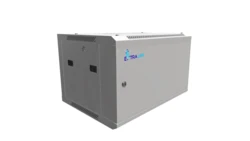 Szafa rack montowana na ścianie, drzwi blaszane pełne Extralink 6U 600x450 ASP Szara