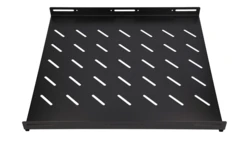 Półka 19, 602 x 472mm, mocowana punktowo, do szaf o głębokości 800mm Extralink 1U 600mm Czarna