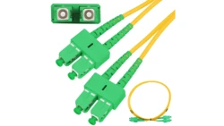 Patchcord Jednomodowy, Duplex, G657A, 3mm, 1m Extralink SC/APC-SC/APC