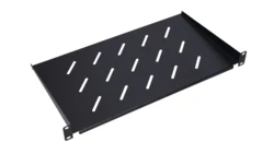 Półka 19, do szaf wiszących Extralink 1U 350mm Czarna