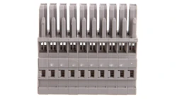 Gniazdo X-COM 1-przewodowe 10-biegunowe szare 769-110 /25szt./