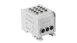 Odgałęźnik instalacyjny 1-torowy (3x16mm²/3x16mm²) LZ1*16/16/16 mocowanie na TS 35, szary 84170002