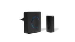 Dzwonek bezprzewodowy z pilotem, learning system, 230V, 38 dzwięków, DS-2B/C CZARNY