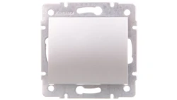 LOGI Łącznik jednobiegunowy śrubowy 10AX 250V srebrny 021000143 25184