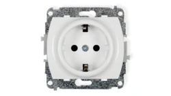 TREND Gniazdo pojedyncze z/u SCHUKO biały GP-1sp
