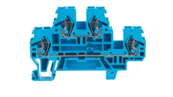 Złączka szynowa 2-piętrowa N / N 2,5mm2 niebieska 870-504 /50szt./