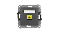 ICON Mechanizm gniazda światłowodowego/optycznego pojedynczego grafitowy mat 28IGOP-1