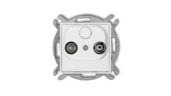 ICON Mechanizm gniazda abonenckiego RTV przelotowego 9dB biały IG9P
