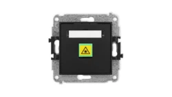 ICON Mechanizm gniazda światłowodowego/optycznego pojedynczego czarny mat 12IGOP-1