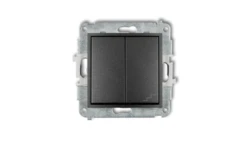 ICON Mechanizm łącznika jednobiegunowego ze schodowym (wspólne zasilanie) grafitowy 11IWP-10.1