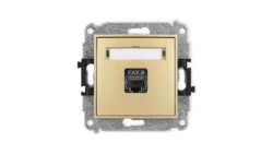 ICON Mechanizm gniazda komputerowego pojedynczego 1xRJ45, kat. 8, ekranowane, 8-stykowy złoty 29IGK-11
