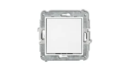 ICON Mechanizm łącznika schodowego (jeden klawisz bez piktogramu) biały IWP-3.1