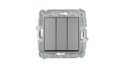 ICON Mechanizm łącznika potrójnego srebrny metalik 7IWP-7