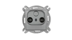 ICON Mechanizm gniazda abonenckiego RTV końcowego 2dB srebrny metalik 7IG2K