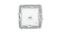 ICON Mechanizm łącznika zwierny dzwonek w stylu amerykańskim biały IWPUS-4