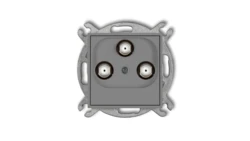 ICON Mechanizm gniazda multimedialnego 3F DATA (UPC) szary mat 27IGMU