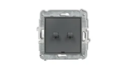 ICON Mechanizm łącznika zwiernego żaluzjowego w stylu amerykańskim grafitowy mat 28IWPUS-8