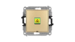 ICON Mechanizm gniazda światłowodowego/optycznego pojedynczego, bez pola opisowego złoty 29IGOPBO-1