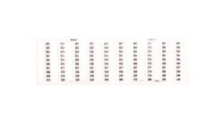 Ramka z oznacznikami 1x 301-400 209-711 /5szt./