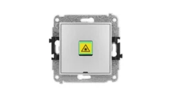 ICON Mechanizm gniazda światłowodowego/optycznego pojedynczego, bez pola opisowego srebrny metalik 7IGOPBO-1