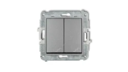 ICON Mechanizm łącznika podwójnego schodowego srebrny metalik 7IWP-33