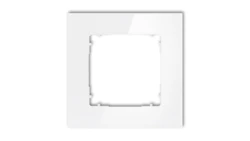 ICON Ramka uniwersalna pojedyncza kwadratowa - efekt szkła (ramka: biała spód: biały) 0-0-IRSK-1