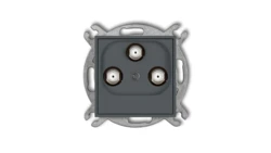 ICON Mechanizm gniazda multimedialnego 3F DATA (Vectra) grafitowy mat 28IGMV