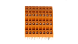 Listwa zaciskowa do płytek drukowanych 4-piętrowa raster 5,08mm pomarańczowa 738-408 /18szt./