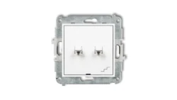 ICON Mechanizm łącznika podwójnego schodowego w stylu amerykańskim biały mat 25IWPUS-33