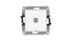 ICON Mechanizm gniazda pojedynczego BNC, bez pola opisowego biały IGBNCBO-1