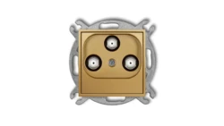 ICON Mechanizm gniazda multimedialnego 3F DATA (Vectra) złoty 29IGMV